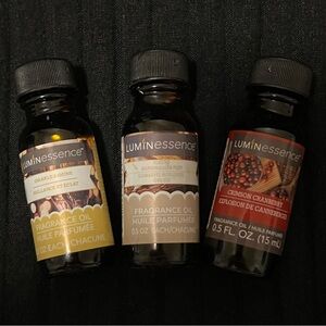 Set of 3 Luminessence Fragrance Oils - Holiday Scents